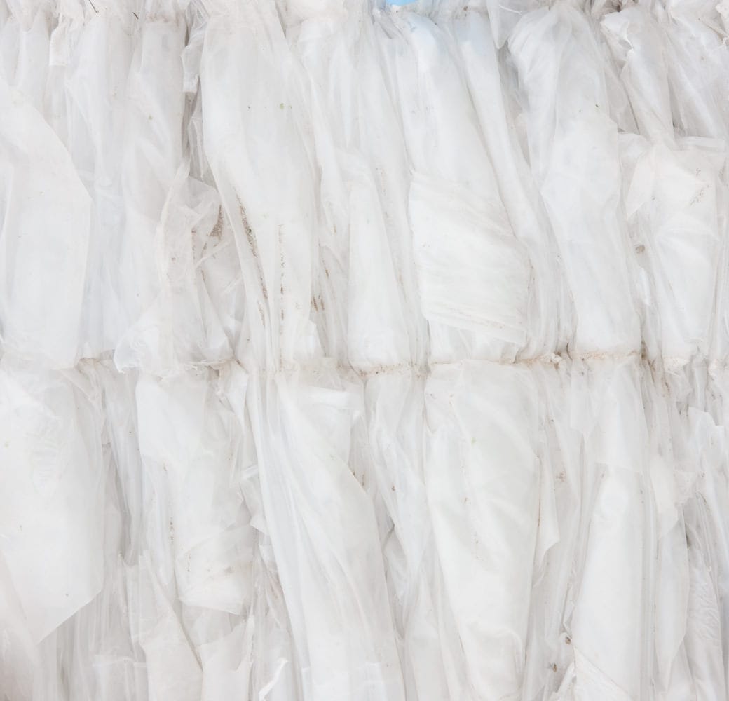 Clear Plastic bale